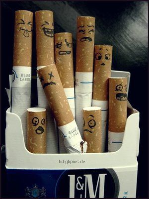 Zigaretten haben Gesichter