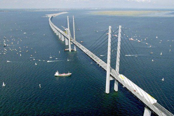Riesige Brücke verbindet Deutschland mit Dänemark