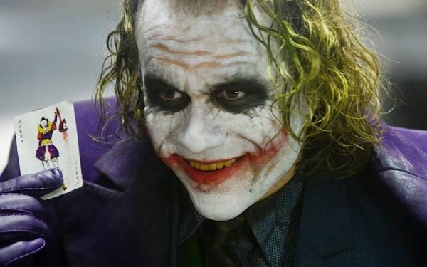 Der Joker mit einer Joker Spielkarte